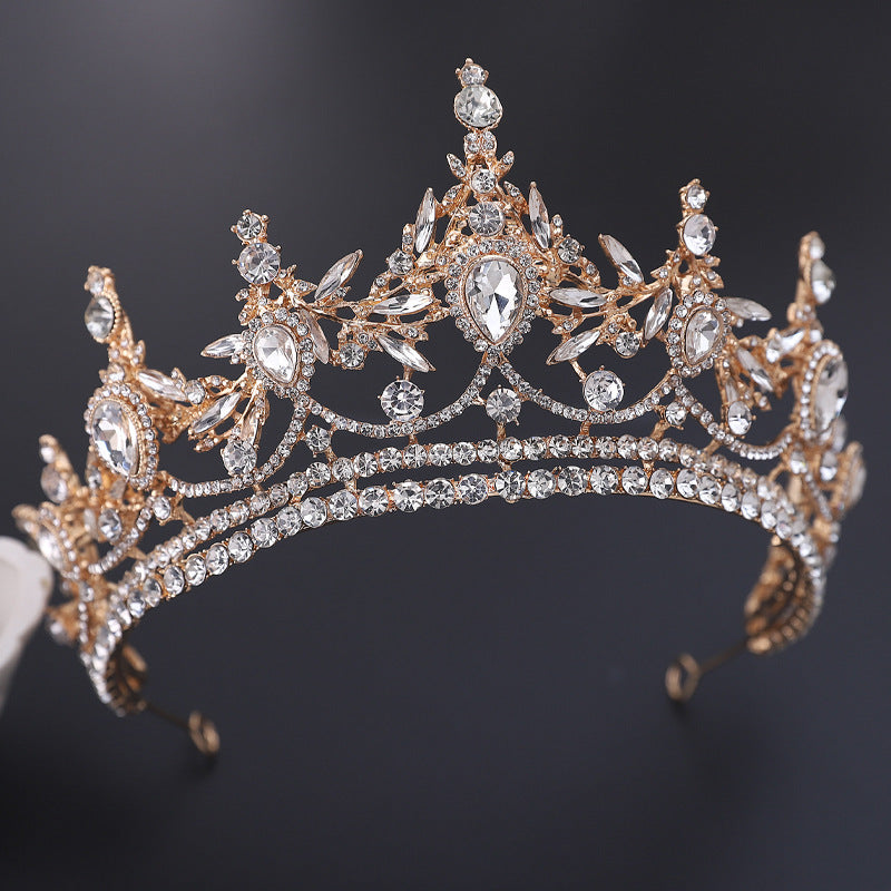 Bride Wedding Rhinestone Alloy Crown Tiaras Luxurious Weddings