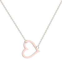 a necklace with a heart on a chain