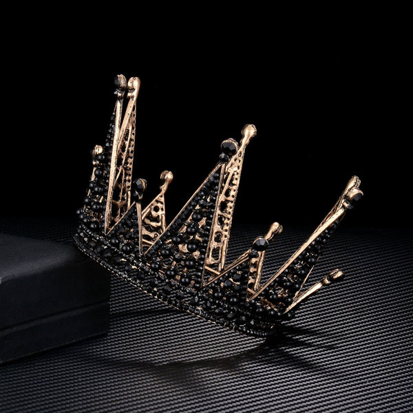 a gold crown sitting on top of a table