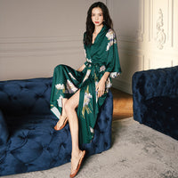 Satin Women's Light Luxury Robe Luxurious Weddings