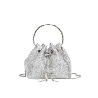 Classic rhinestone bag women's evening bag high-end tassel bag handbag textured full diamond crossbody portable bucket bag Handbags Luxurious Weddings