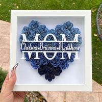 Customised Love Flower Photo Frame Mother's Day Gift Luxurious Weddings