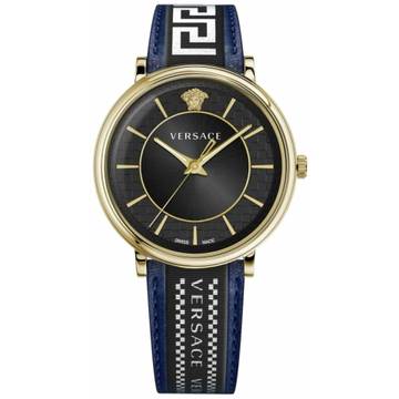Black Versace Watch blue strap