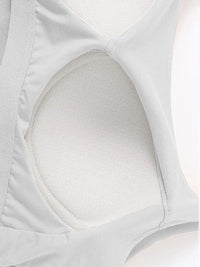 Scoop Neck Cropped Cami with Chest Pads Singlet Luxurious Weddings