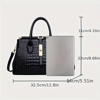 Genuine Leather Solid Color Tote Bag Handbags Luxurious Weddings