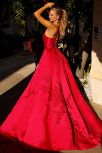 Spaghetti Straps A-Line Ball Gown: