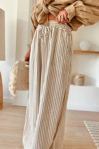 Plus Size Striped Wide Leg Pants Plus size pants Luxurious Weddings