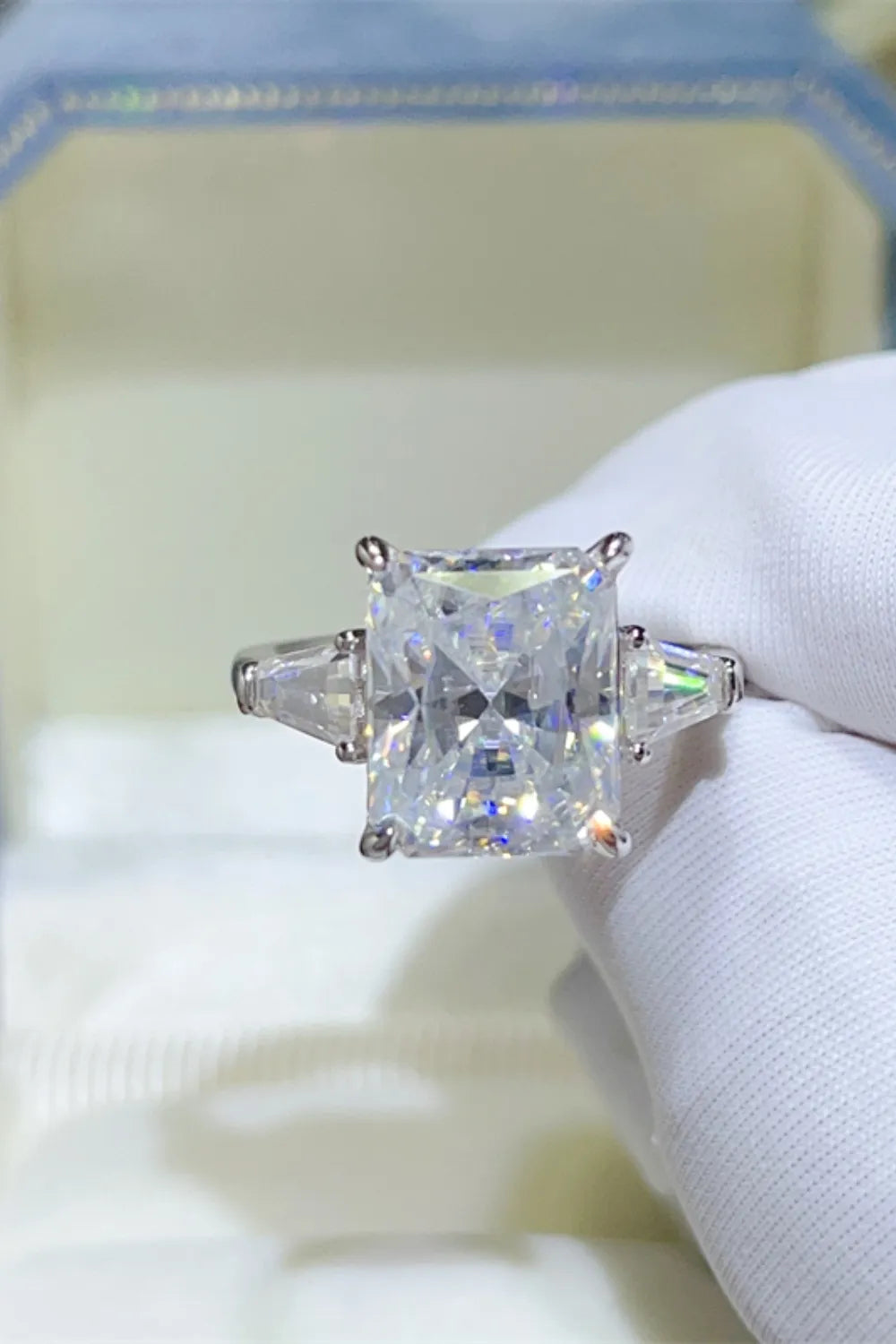 5 Carat Moissanite 925 Sterling Silver Ring men's rings Luxurious Weddings