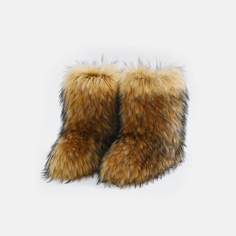 Thermal Fuzzy Platform Boots boots Luxurious Weddings