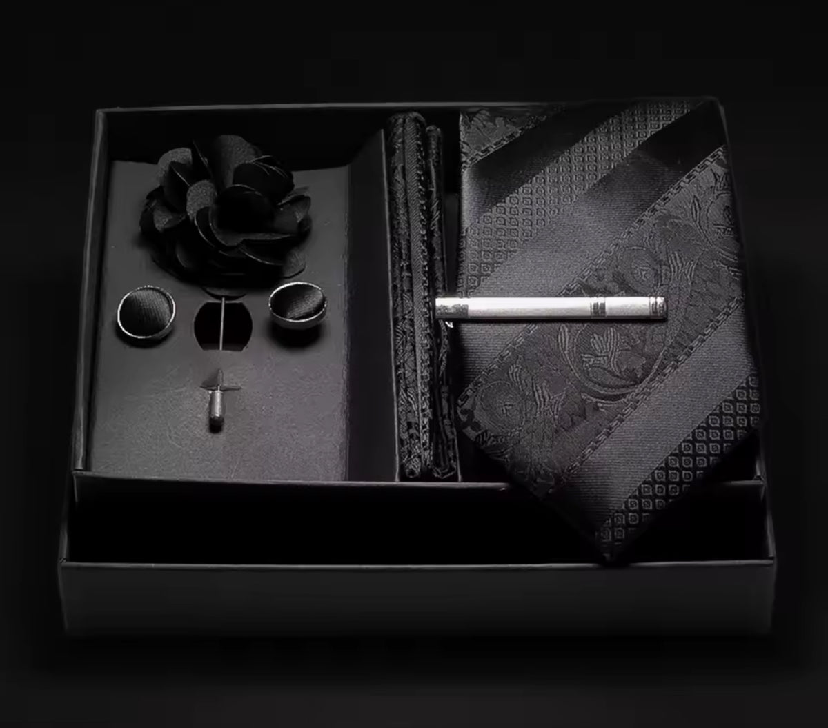 100% Silk Tie + Cufflinks Set | 37 Neckties Luxurious Weddings