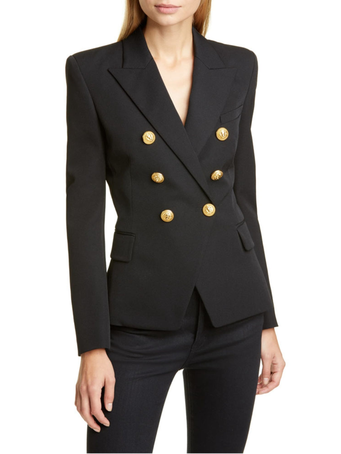 Lapel Collar Long Sleeve Blazer blazer Luxurious Weddings