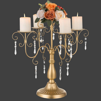 Vintage Iron Candle Holder - Table Centerpiece