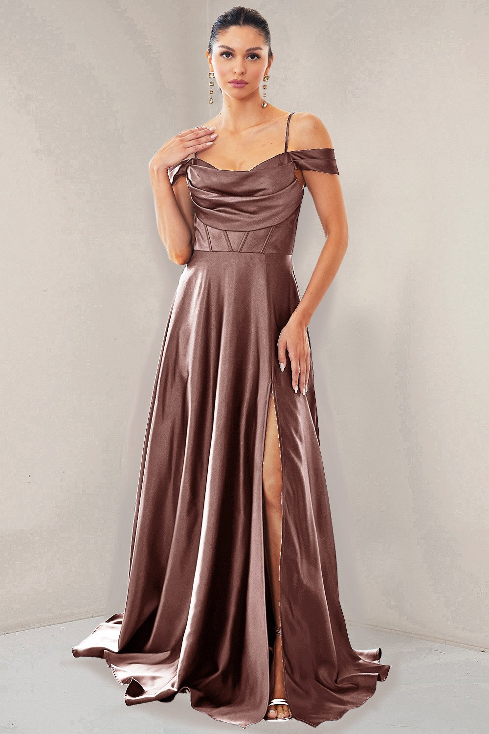 Side Split Silk Bridesmaid Dress Bridesmaid Dresses Luxurious Weddings