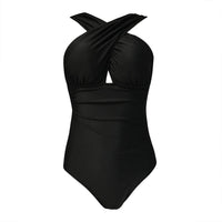 Black Red Sexy Cross Halter Women Swimwear Luxurious Weddings