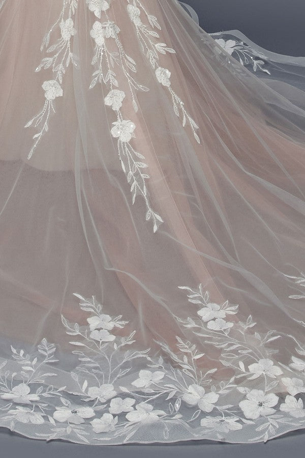 Skinny Straps Trumpet Wedding Gown wedding dress Luxurious Weddings