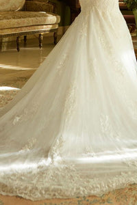 Sleeveless Illusion Mermaid Wedding Gown Wedding Dress Luxurious Weddings