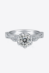 Adored 1 Carat Moissanite 925 Sterling Silver Ring Luxurious Weddings