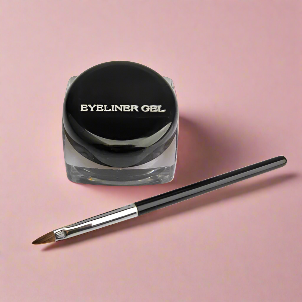 1x wasserfestes Eyeliner-Gel mit Pinsel 