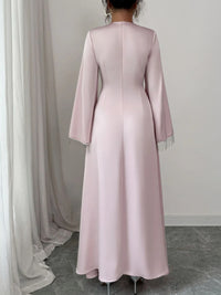 Fringe Long Sleeve Bodycon Maxi Dress Mother of the Bride Dresses Luxurious Weddings