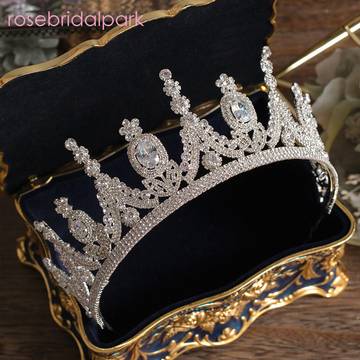 Luxury Tiaras And Crowns AAA CZ Zirconia Princess Pageant tiaras Luxurious Weddings