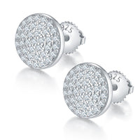 Moissanite 925 Sterling Silver Earrings Earrings Luxurious Weddings