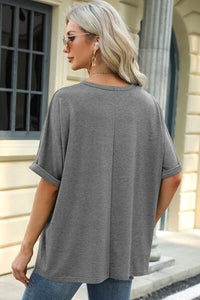 Round Neck Half Sleeve T-Shirt Tops/Blouses & Shirts Luxurious Weddings