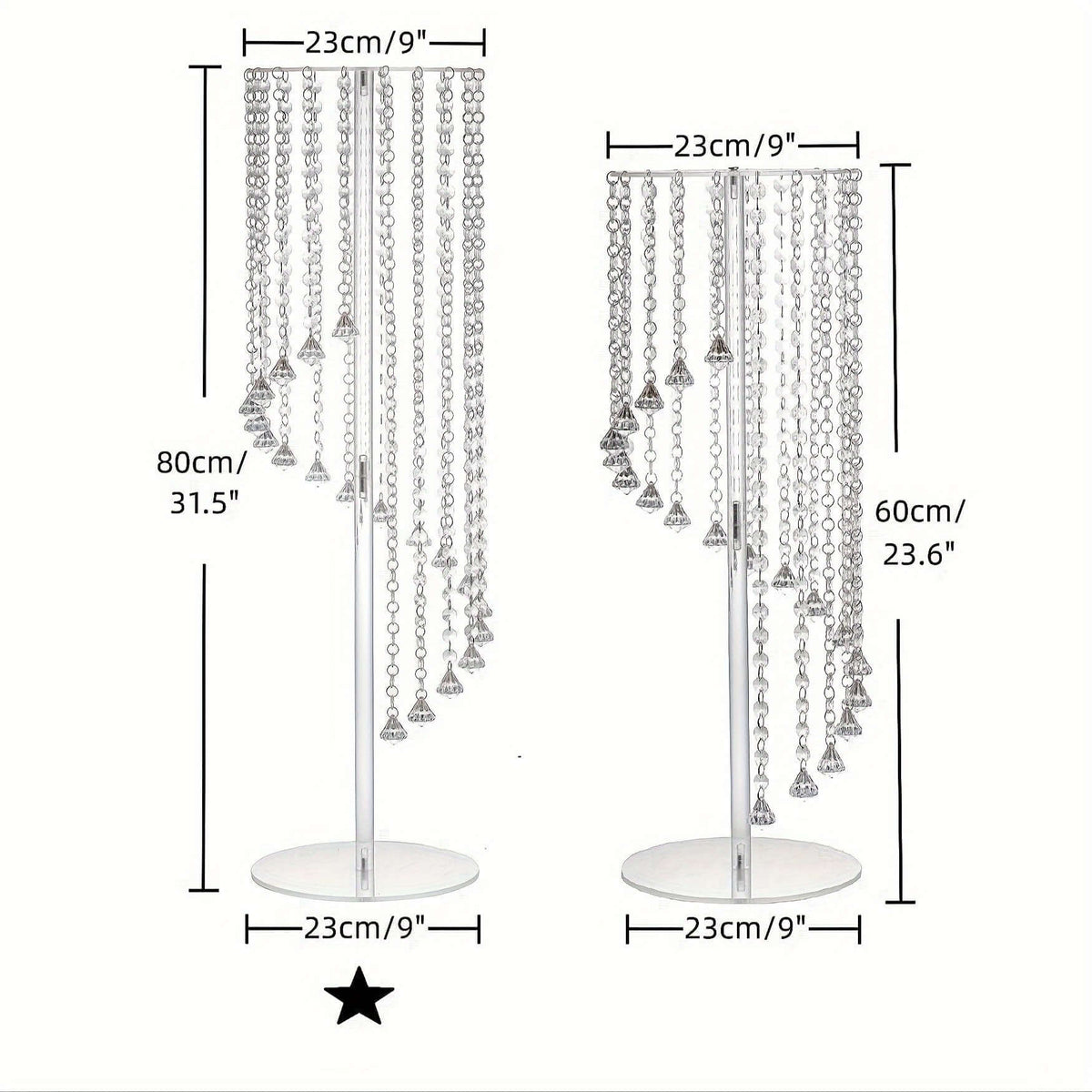Elegant Clear Acrylic Floral Centerpiece Stand Home Decor Luxurious Weddings