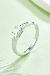 Moissanite 925 Sterling Silver Solitaire Ring Luxurious Weddings