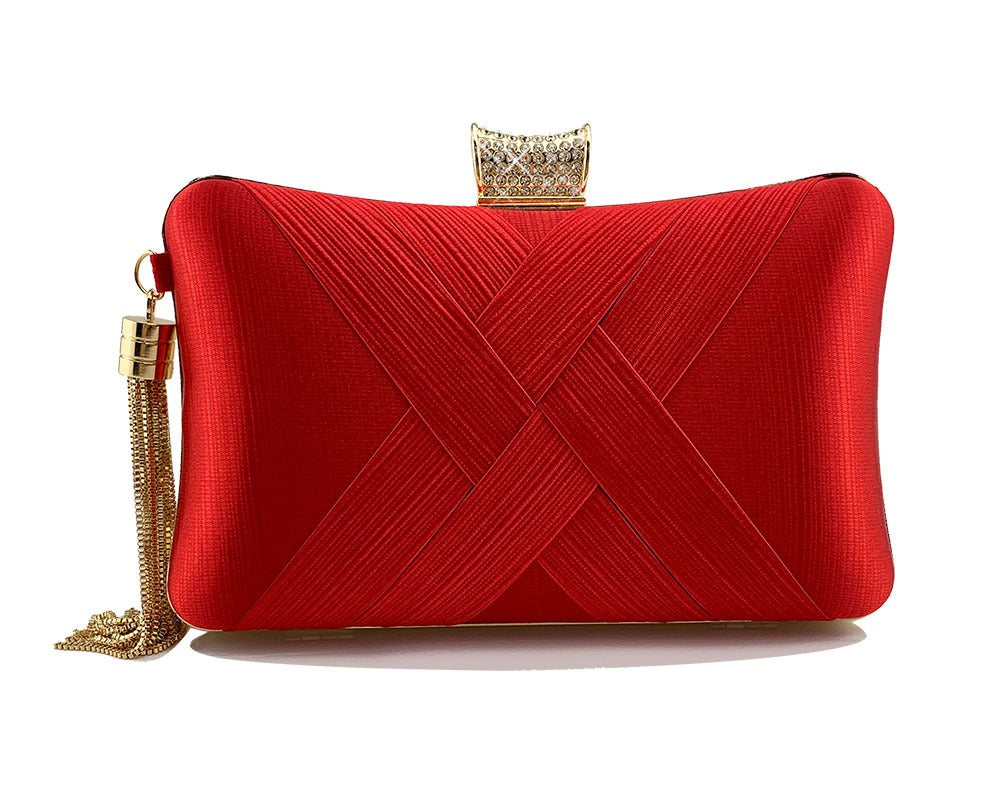 Tassel metal woven diamond Evening Bag Handbags Luxurious Weddings