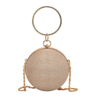 Spherical diamond starry handbag in gold, combining elegance and practicality for luxurious weddings.