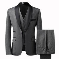 Grooms Suit Set Men's 3Pc Slim Luxurious Weddings