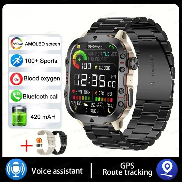 Military Smartwatch For Men Luxurious Weddings