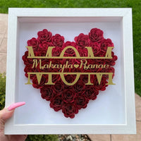 Customised Love Flower Photo Frame Mother's Day Gift Luxurious Weddings