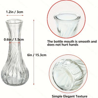 Set of 24 Vintage Mini Glass Bud Vases vases Luxurious Weddings