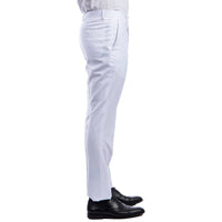 Men's Trousers/ Formal Dress Pants Slim Fit Unhemmed, White Men's Formal Pants Luxurious Weddings