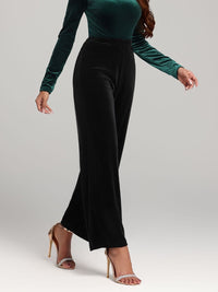 High Waist Wide Leg Pants Pants Luxurious Weddings