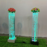 LED Color Changing Fountain Centerpieces Luxurious Weddings