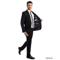 Men's Slim Fit Black 2-Piece Suit SUIT Luxurious Weddings