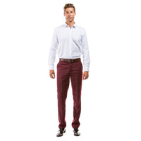 Men's Trousers/ Formal Dress Pants Slim Fit Unhemmed, Burgandy Men's Formal Pants Luxurious Weddings