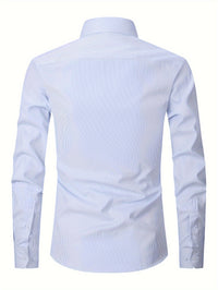 Men's Formal Business Shirts with Long Sleeves - Spring/Fall Collection Luxurious Weddings