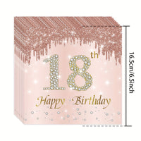 a pink birthday card with the number 18 on it