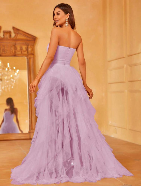 Mauve frill dress Luxurious Weddings Ball dresses NZ, formal Dresses, Cocktail Dresses, Party Dresses, Evening Dresses