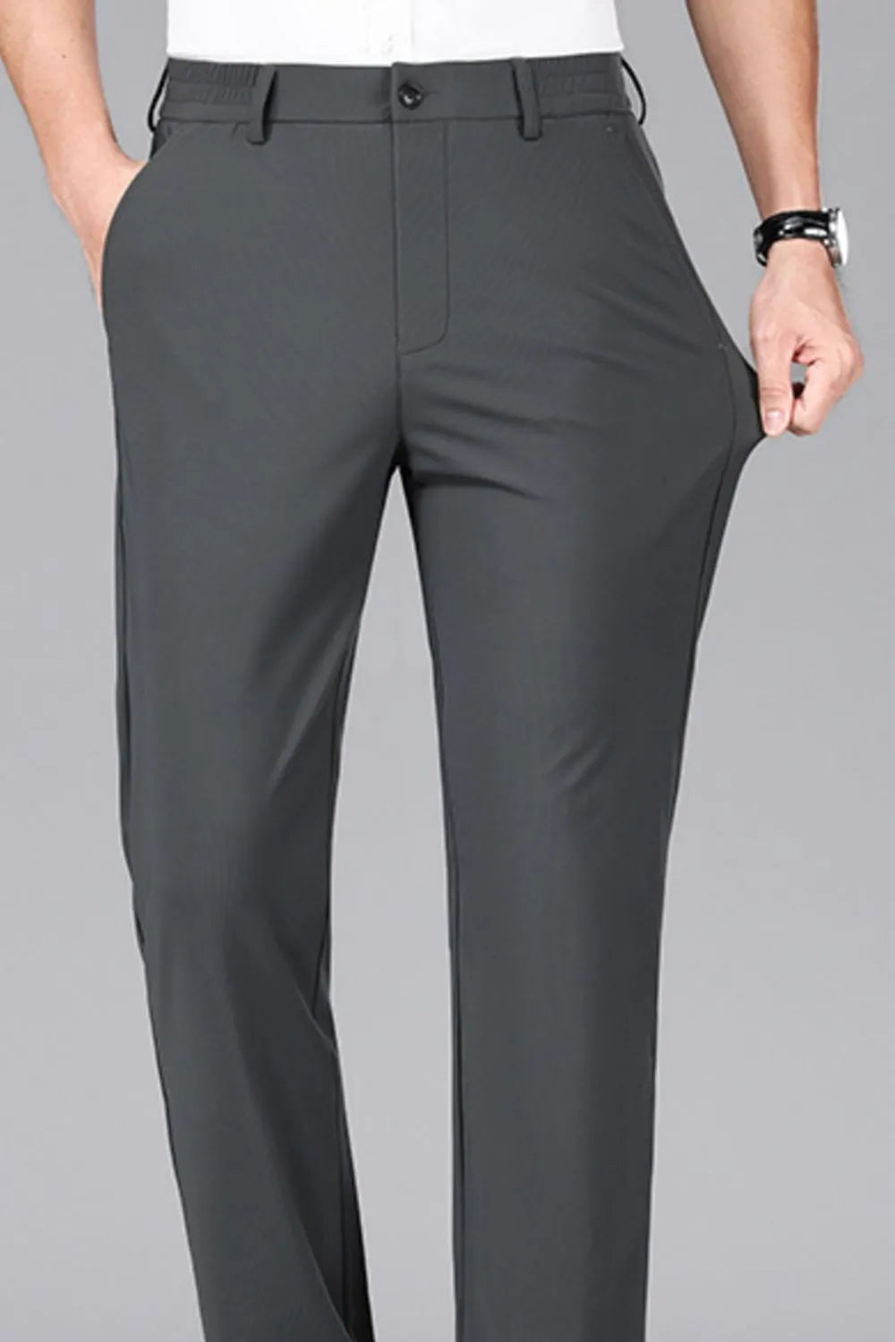 Men's Straight Leg Pants with Pockets Dress Pants Luxurious Weddings