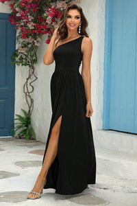 One-Shoulder Split Maxi Dress Bridesmaid Dresses Luxurious Weddings