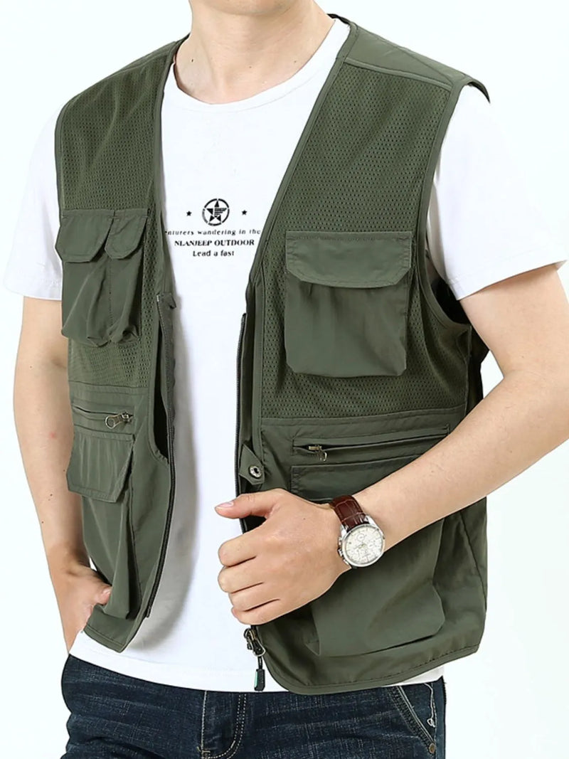 Men's Plus Size Zip Up Vest Luxurious Weddings