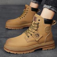 Mens Boots Winter Shoes Leather