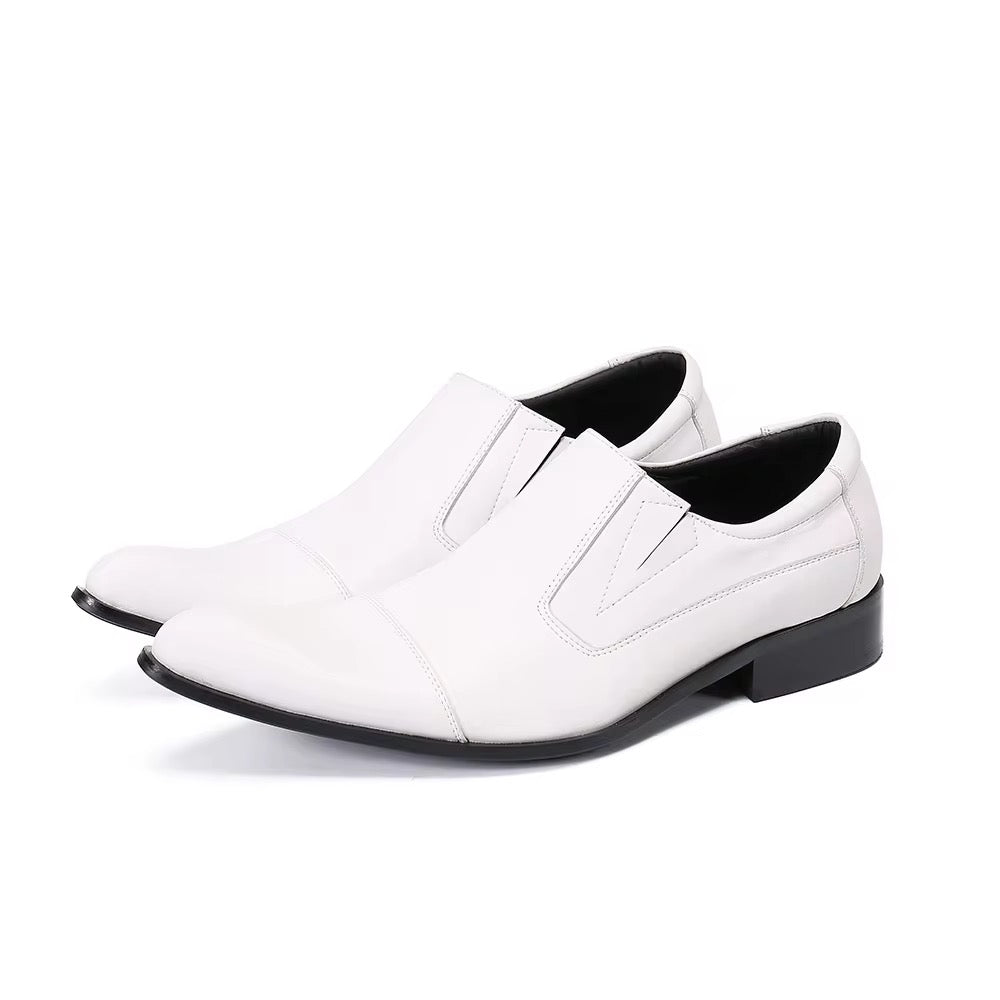 Men’s White Loafers |Simple
