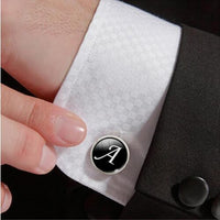 A-Z Single Alphabet Cufflinks cufflinks Luxurious Weddings