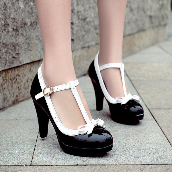 Women's thick heel high heels high heels