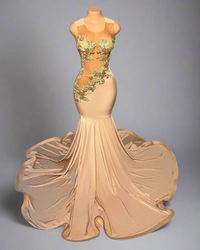 Crystal Beading Sleeveless Designer Rhinestone dress